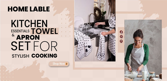 Kitchen Essentials Towel & Apron Set for Stylish Cooking: