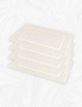 Home labels Bath Mats Cream 4 Pack Bathroom Floor Mat Super Absorbent, Quick Dry, Double Side Shower Rug, 100% Ring Spun Cotton Bath Mat Rug 20x27 Inch.