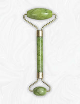 HomeLabels Jade Crystal Facial Roller, 1 Pc - Face Roller for Women and Men - Dual-Ended Face Massager - Face Depuffed - Improves Elasticity - Stimulates Collagen Production - Releases Tension