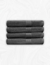 Home labels Premium Bath Towels 4 Pack Set, - 27 x 54 Inches, 100% Ring Spun Cotton 500GSM, Highly Absorbent Quick Drying Towels, Perfect for Daily Use (Grey)