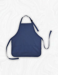 Home Labels Chef Works Unisex Three Pocket Apron - Navy Blue