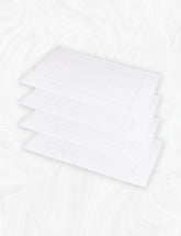 Home labels Bath Mats Bright White 4 Pack Bathroom Floor Mat Super Absorbent, Quick Dry, Double Side Shower Rug, 100% Ring Spun Cotton Bath Mat Rug 20x27 Inch.