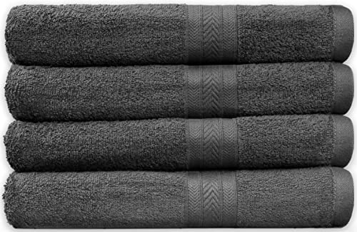 100% Cotton Bath Towels Set 27x52 Pack of 2 Towels Ultra Soft Bath Gym