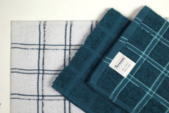 Home Labels Classic Kitchen Towel 12 Pack, 15 x 25 Inches, 100% Ring Spun Cotton Super Soft and Absorbent Linen Dish Towels, Tea Bar Set (Turquoise)