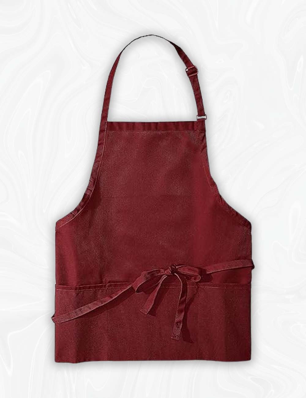 Home Labels Chef Works Unisex Three Pocket Apron - Burgundy