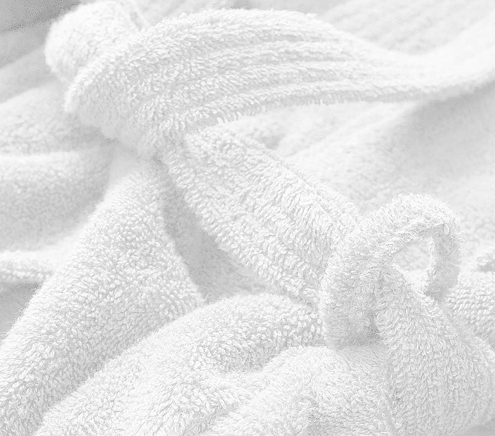 Home Labels Bathrobe for Women | White Cotton Bath Robes | Terry Cloth Robes for Women | Towel Bathrobe | Lightweight Plush Long Bathrobe | Elegant Style Spa Robes Unisex Large | Medium