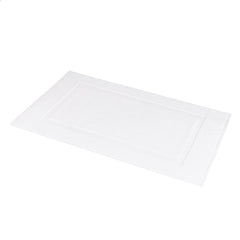 Home labels Bath Mats Bright White 4 Pack Bathroom Floor Mat Super Absorbent, Quick Dry, Double Side Shower Rug, 100% Ring Spun Cotton Bath Mat Rug 20x27 Inch.