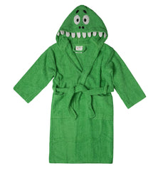 Home Labels Bathrobe for Kids | Crocodile Theme Hooded Green Cotton Bath Robes For Kids | Terry Cloth Robes for Kids | Towel Bathrobe | Lightweight Plush Long Bathrobe