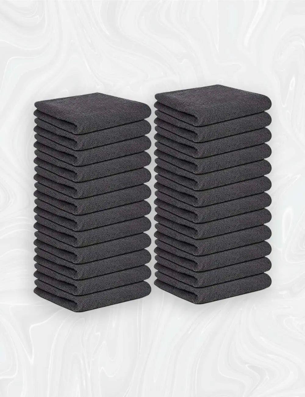 Home Labels Salon Towels for Hair Stylist, Pack of 24 - 16 x 26 inches - Ring Spun Hand Towels with Maximum Softness & Absorbency, 100% Cotton Hand Towel | Spa Towels | Facial Towels Bulk